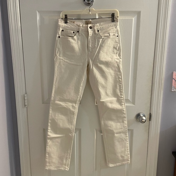 J. Crew 770 Straight Leg Jeans White Excellent Used Condition Size 28 x 32 - Picture 2 of 6